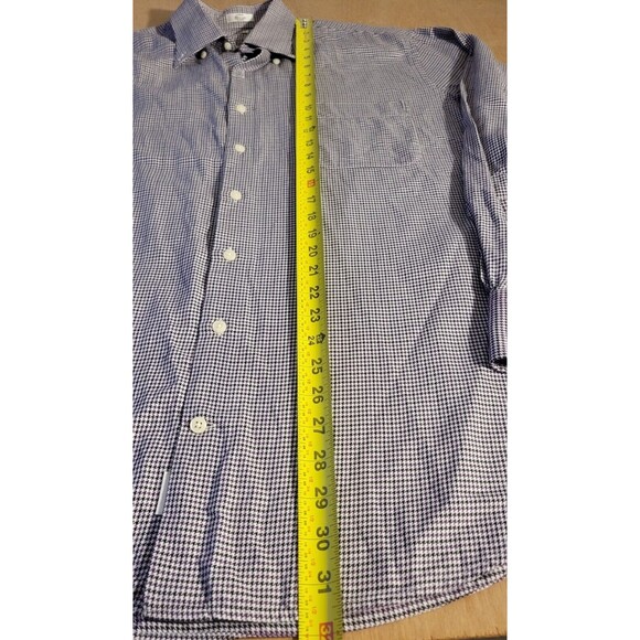 Peter Millar Casual Long Sleeve Size Large Men's Pattern Houndstooth - Picture 13 of 13